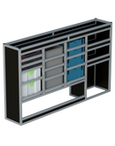 Bedrijfswageninrichting Volkswagen Transporter | L1H1 | Bestuurderszijde BLN-7
