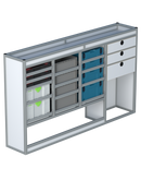 Bedrijfswageninrichting Volkswagen Transporter | L1H1 | Bestuurderszijde BLN-8