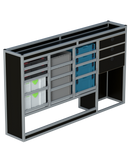 Bedrijfswageninrichting Volkswagen Transporter | L1H1 | Bestuurderszijde BLN-8