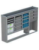 Bedrijfswageninrichting Volkswagen Transporter | L1H1 | Bestuurderszijde BLN-8