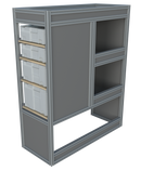 Bedrijfswageninrichting VW Transporter | L1H1 | Passagierszijde | Type 1