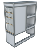 Bedrijfswageninrichting VW Transporter | L1H1 | Passagierszijde | Type 1