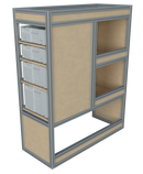 Bedrijfswageninrichting Ford Transit Custom | L1H1 | Passagierszijde | Type 1