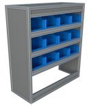 Bedrijfswageninrichting Ford Transit Custom | L1H1 | Passagierszijde | Type 3