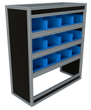 Bedrijfswageninrichting Mercedes Vito | L2 (lang) | Passagierszijde | Type 3