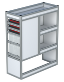 Bedrijfswageninrichting Volkswagen Transporter | L1H1 | Passagierszijde PZN-1