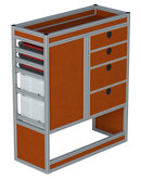 Bedrijfswageninrichting Volkswagen Transporter | L1H1 | Passagierszijde PZN-2