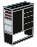 Bedrijfswageninrichting Volkswagen Transporter | L1H1 | Passagierszijde PZN-2