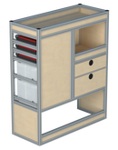 Bedrijfswageninrichting Volkswagen Transporter | L1H1 | Passagierszijde PZN-3