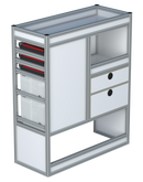 Bedrijfswageninrichting Volkswagen Transporter | L1H1 | Passagierszijde PZN-3