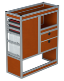 Bedrijfswageninrichting Volkswagen Transporter | L1H1 | Passagierszijde PZN-3