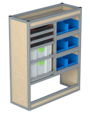 Bedrijfswageninrichting Volkswagen Transporter | L1H1 | Passagierszijde PZN-4