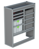 Bedrijfswageninrichting Volkswagen Transporter | L1H1 | Passagierszijde PZN-5