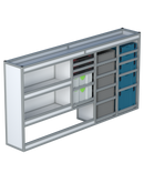 Bedrijfswageninrichting Volkswagen Transporter | L2H1 | Bestuurderszijde BLN-1