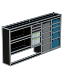 Bedrijfswageninrichting Volkswagen Transporter | L2H1 | Bestuurderszijde BLN-1