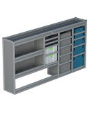 Bedrijfswageninrichting Volkswagen Transporter | L2H1 | Bestuurderszijde BLN-1