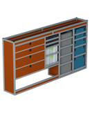 Bedrijfswageninrichting Volkswagen Transporter | L2H1 | Bestuurderszijde BLN-2