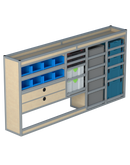 Bedrijfswageninrichting Volkswagen Transporter | L2H1 | Bestuurderszijde BLN-3