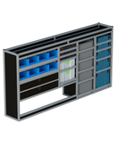 Bedrijfswageninrichting Volkswagen Transporter | L2H1 | Bestuurderszijde BLN-3