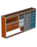 Bedrijfswageninrichting Volkswagen Transporter | L2H1 | Bestuurderszijde BLN-4
