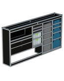 Bedrijfswageninrichting Volkswagen Transporter | L2H1 | Bestuurderszijde BLN-4