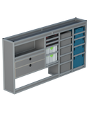 Bedrijfswageninrichting Volkswagen Transporter | L2H1 | Bestuurderszijde BLN-4