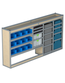 Bedrijfswageninrichting Volkswagen Transporter | L2H1 | Bestuurderszijde BLN-5