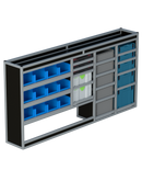 Bedrijfswageninrichting Volkswagen Transporter | L2H1 | Bestuurderszijde BLN-5
