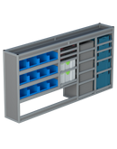 Bedrijfswageninrichting Volkswagen Transporter | L2H1 | Bestuurderszijde BLN-5