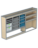 Bedrijfswageninrichting Volkswagen Transporter | L2H1 | Bestuurderszijde BLN-7