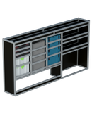 Bedrijfswageninrichting Volkswagen Transporter | L2H1 | Bestuurderszijde BLN-7