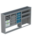 Bedrijfswageninrichting Volkswagen Transporter | L2H1 | Bestuurderszijde BLN-7