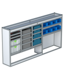 Bedrijfswageninrichting Volkswagen Transporter | L2H1 | Bestuurderszijde BLN-9