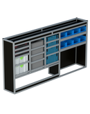 Bedrijfswageninrichting Volkswagen Transporter | L2H1 | Bestuurderszijde BLN-9