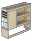 Bedrijfswageninrichting Volkswagen Transporter | L2H1 | Passagierszijde PZN-1