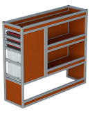 Bedrijfswageninrichting Volkswagen Transporter | L2H1 | Passagierszijde PZN-1