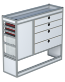 Bedrijfswageninrichting Volkswagen Transporter | L2H1 | Passagierszijde PZN-2