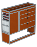 Bedrijfswageninrichting Volkswagen Transporter | L2H1 | Passagierszijde PZN-2