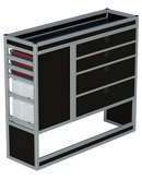 Bedrijfswageninrichting Volkswagen Transporter | L2H1 | Passagierszijde PZN-2