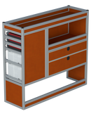 Bedrijfswageninrichting Volkswagen Transporter | L2H1 | Passagierszijde PZN-3