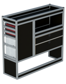 Bedrijfswageninrichting Volkswagen Transporter | L2H1 | Passagierszijde PZN-3