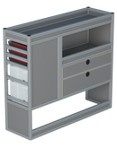 Bedrijfswageninrichting Volkswagen Transporter | L2H1 | Passagierszijde PZN-3