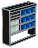 Bedrijfswageninrichting Volkswagen Transporter | L2H1 | Passagierszijde PZN-4