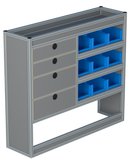 Bedrijfswageninrichting Volkswagen Transporter | L2H1 | Passagierszijde PZN-6