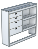 Bedrijfswageninrichting Volkswagen Transporter | L2H1 | Passagierszijde PZN-7