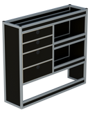 Bedrijfswageninrichting Volkswagen Transporter | L2H1 | Passagierszijde PZN-7
