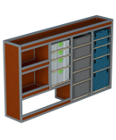 Bedrijfswageninrichting Ford Transit Custom | L1H1 | Bestuurderszijde | Type 1