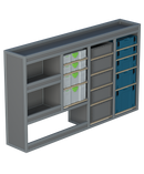 Bedrijfswageninrichting Ford Transit Custom | L1H1 | Bestuurderszijde | Type 1