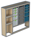 Bedrijfswageninrichting Citroën Jumper | L3H2 | Passagierszijde | Type 2