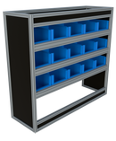 Bedrijfswageninrichting Ford Transit Custom | L2H1 | Passagierszijde | Type 3